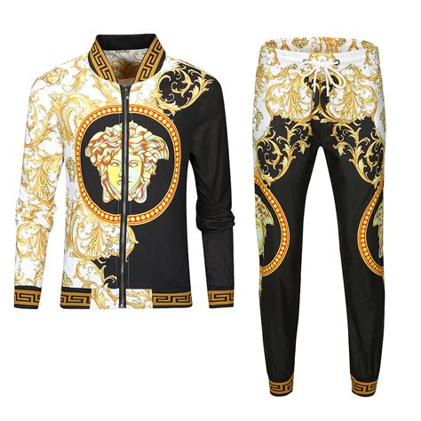 fake versace tracksuit|versace tracksuit men's sale.